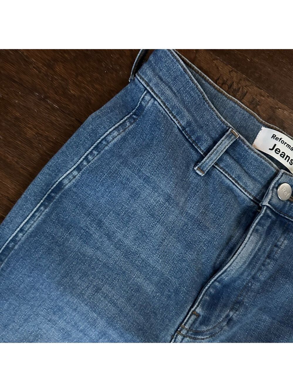 Reformation- skinny High Waist Jeans- size 25-EUC-Blue - Picture 8 of 9